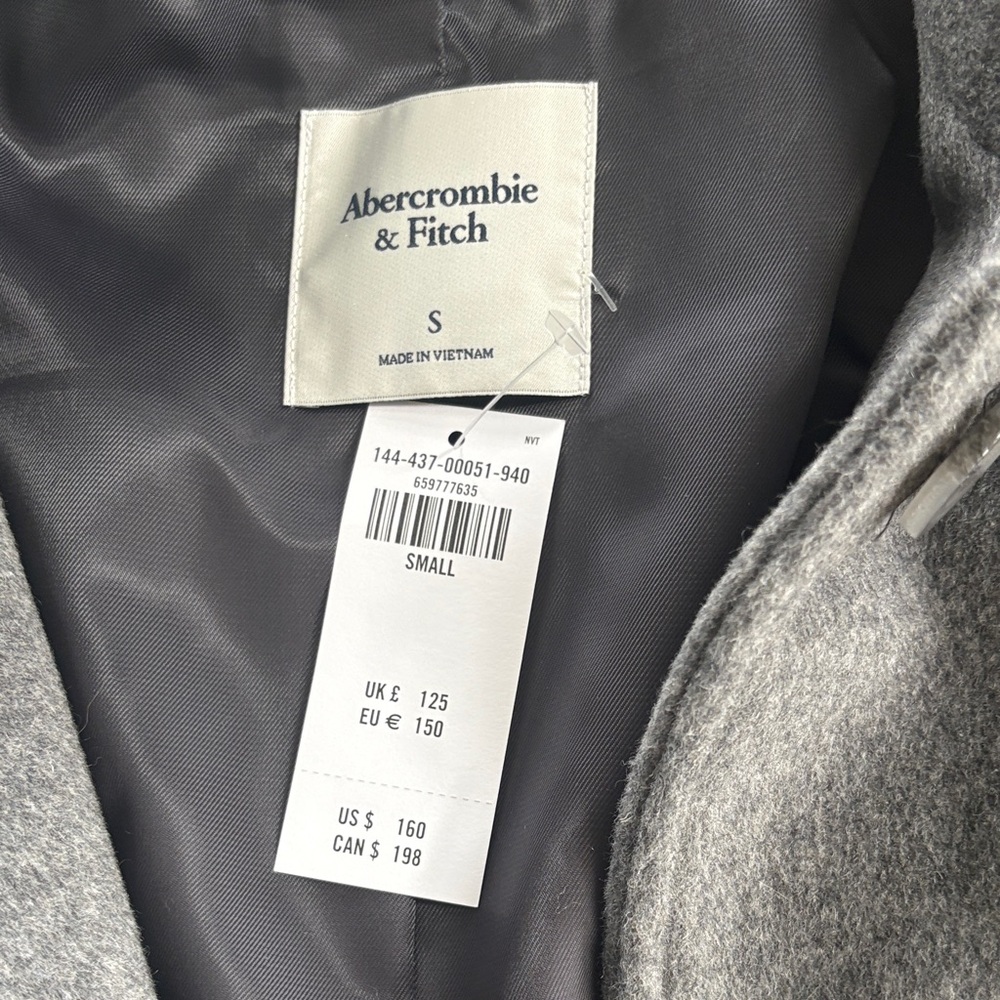 Abercrombie & Fitch Charcoal Wool Jacket - Picture 2 of 2
